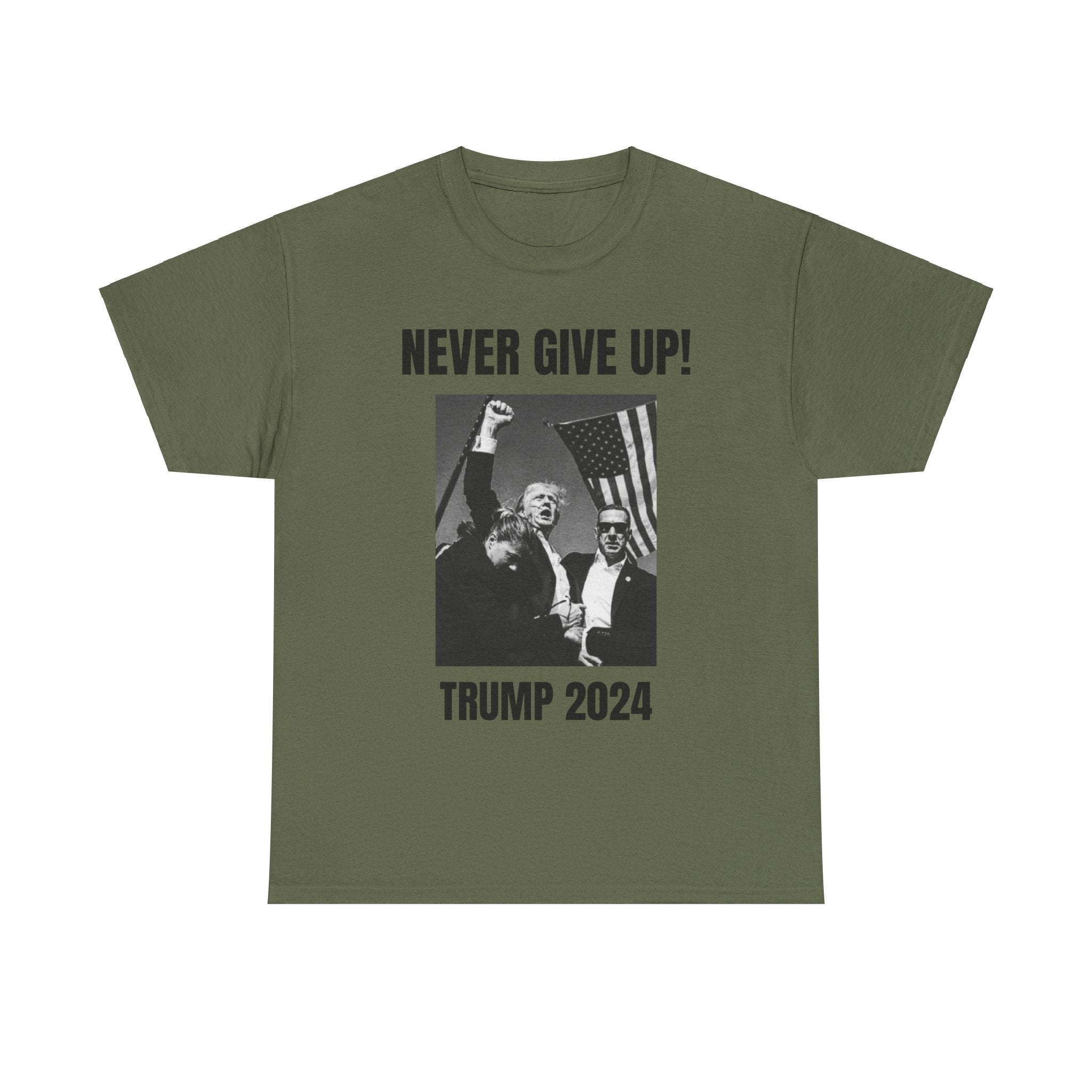 Never Give Up Trump T-shirt