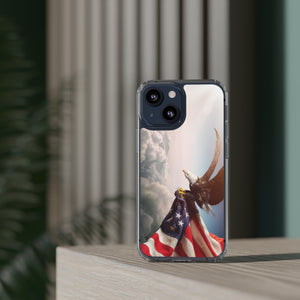 Eagle American Flag Clear Cases