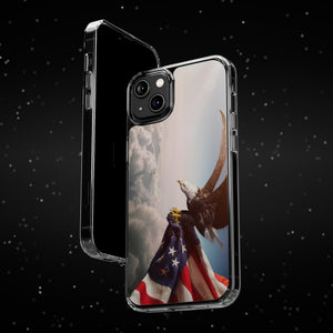 Eagle American Flag Clear Cases