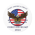 ForeverTrump 2024 Round Vinyl Stickers