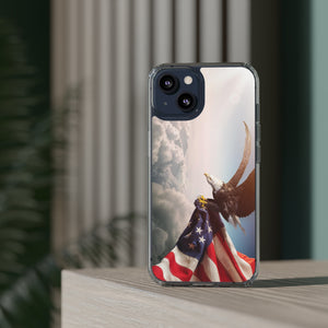 Eagle American Flag Clear Cases