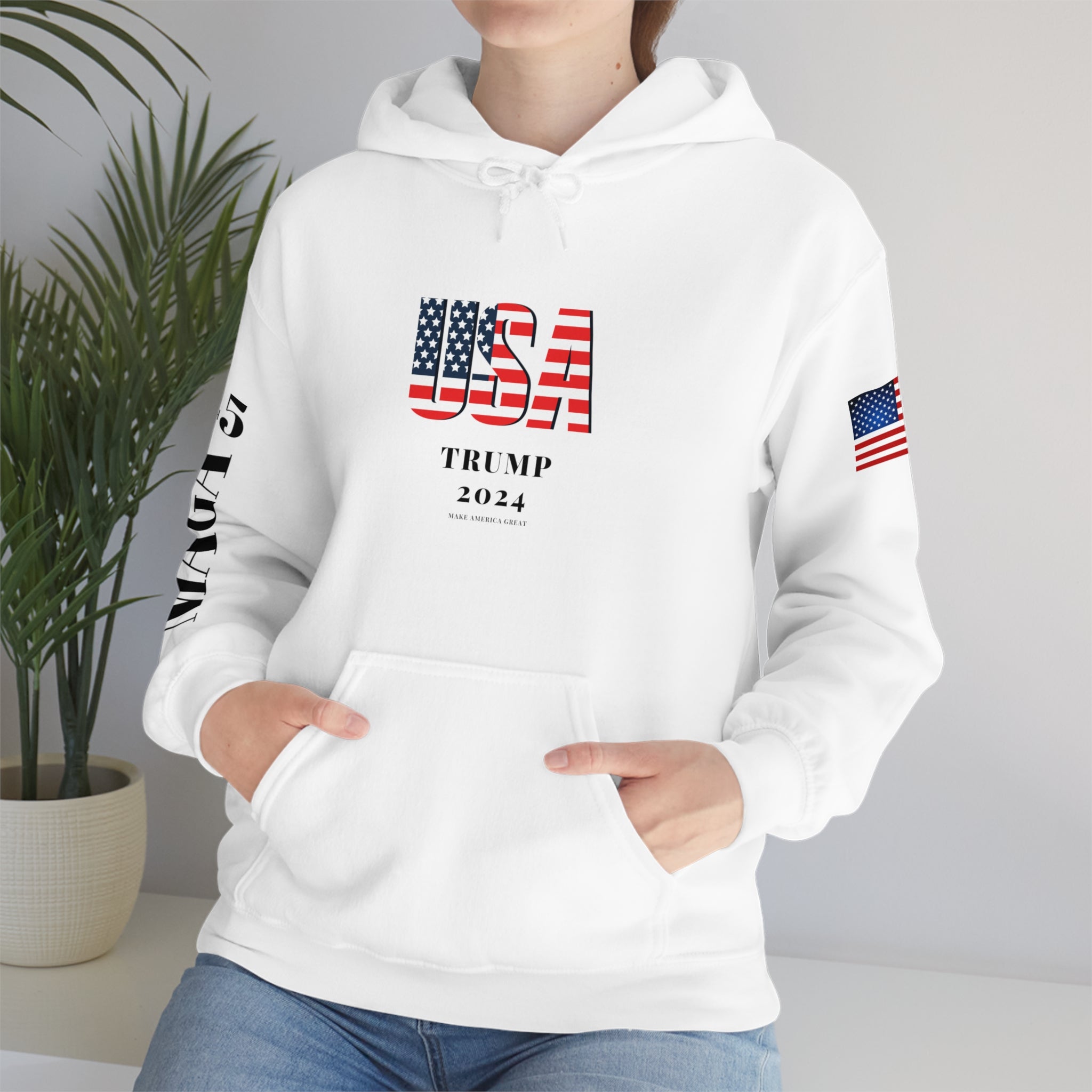 USA Trump 2024 Eagle Hoodie