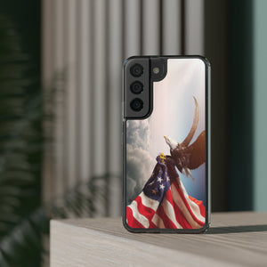 Eagle American Flag Clear Cases