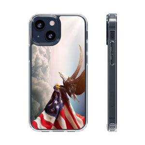 Eagle American Flag Clear Cases