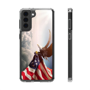 Eagle American Flag Clear Cases