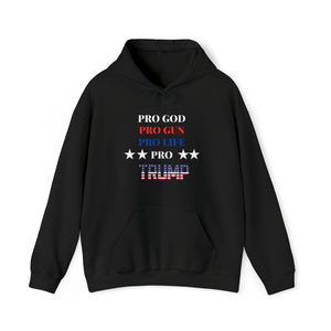 Pro God,Gun, Life, Trump Hoodie