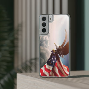 Eagle American Flag Clear Cases