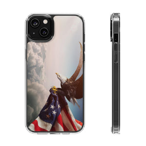 Eagle American Flag Clear Cases