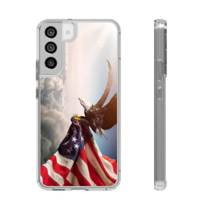 Eagle American Flag Clear Cases