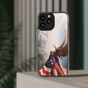 Eagle American Flag Clear Cases