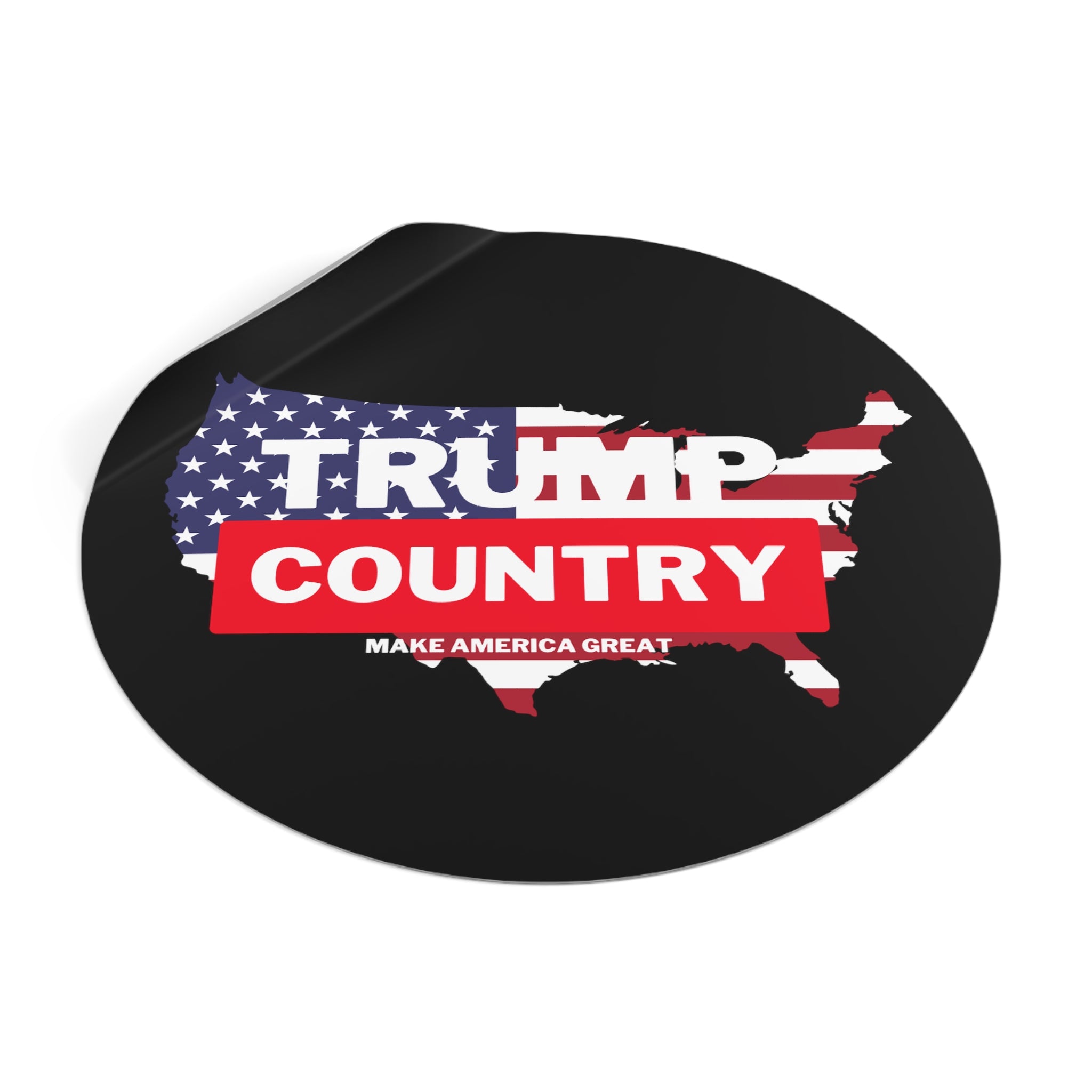 Trump Country Round Vinyl Stickers