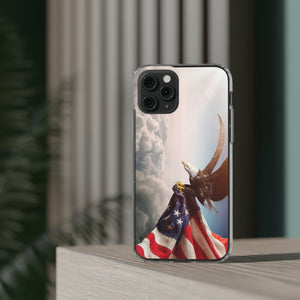 Eagle American Flag Clear Cases