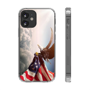 Eagle American Flag Clear Cases