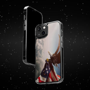 Eagle American Flag Clear Cases