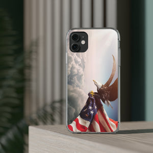 Eagle American Flag Clear Cases