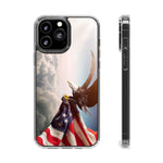 Eagle American Flag Clear Cases