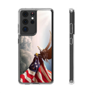 Eagle American Flag Clear Cases