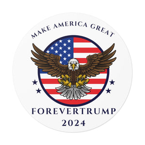 ForeverTrump 2024 Round Vinyl Stickers