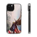 Eagle American Flag Clear Cases